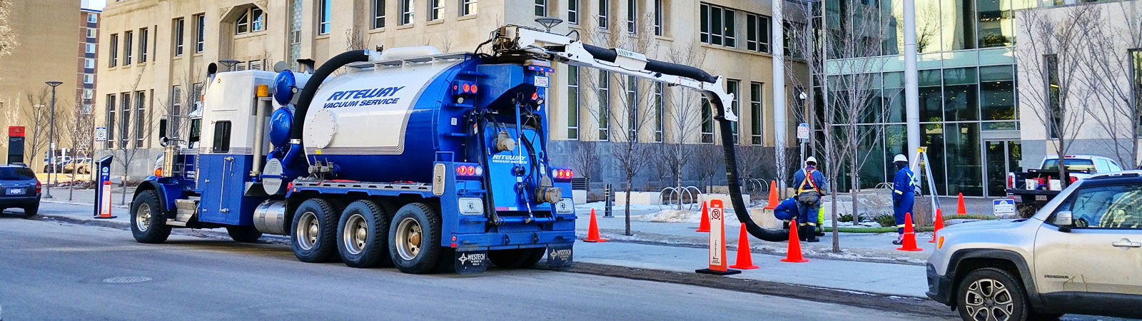 catch basin and sump cleaning with tandem vac trucks